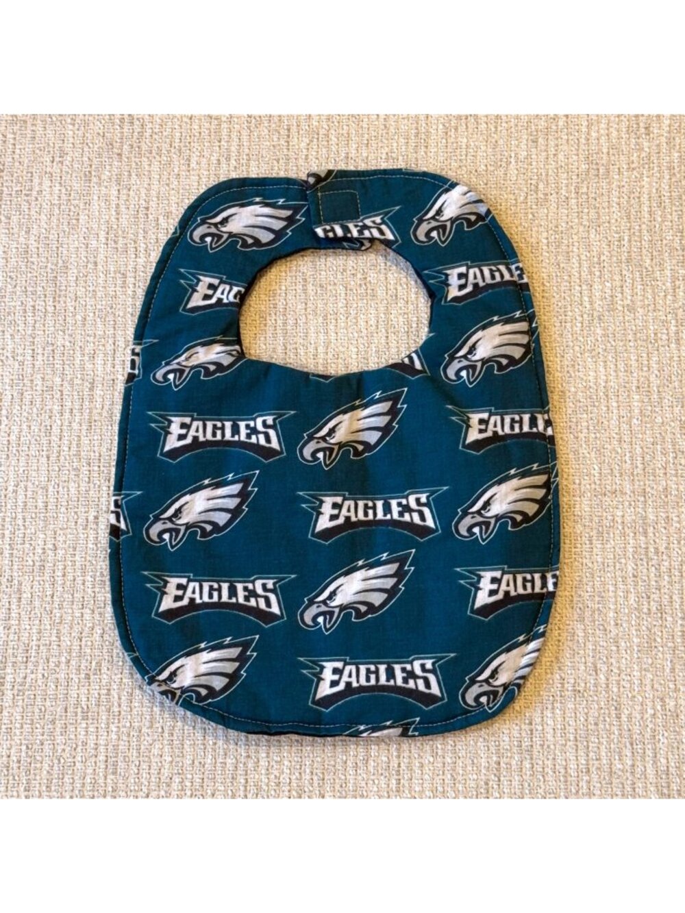 NFL Philadelphia Eagles Logo Graphic Baby Bib Cloth with Velcro Closure